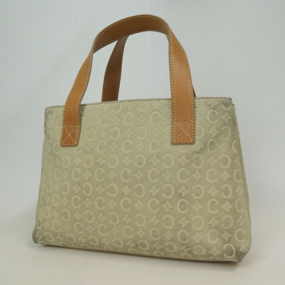 CELINE Handbag Suede light mint green purse vintag